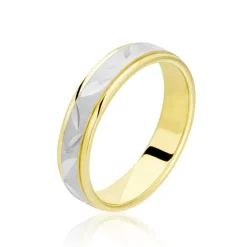Histoire d'Or Alliance Ilki Ruban Or Bicolore* Bijoux Personnalisés|Bagues