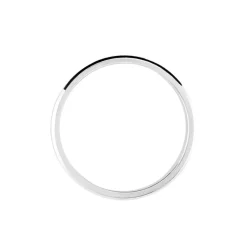 Clearance Histoire d'Or Alliance Inayah Ruban Plat Argent Blanc