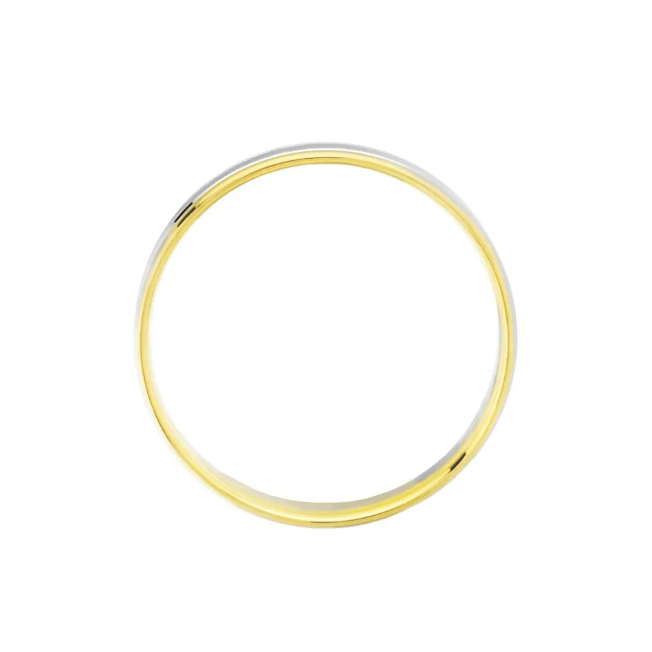 Histoire d'Or Alliance Juditha Ruban Plat Or Bicolore* Bijoux Personnalisés|Bagues
