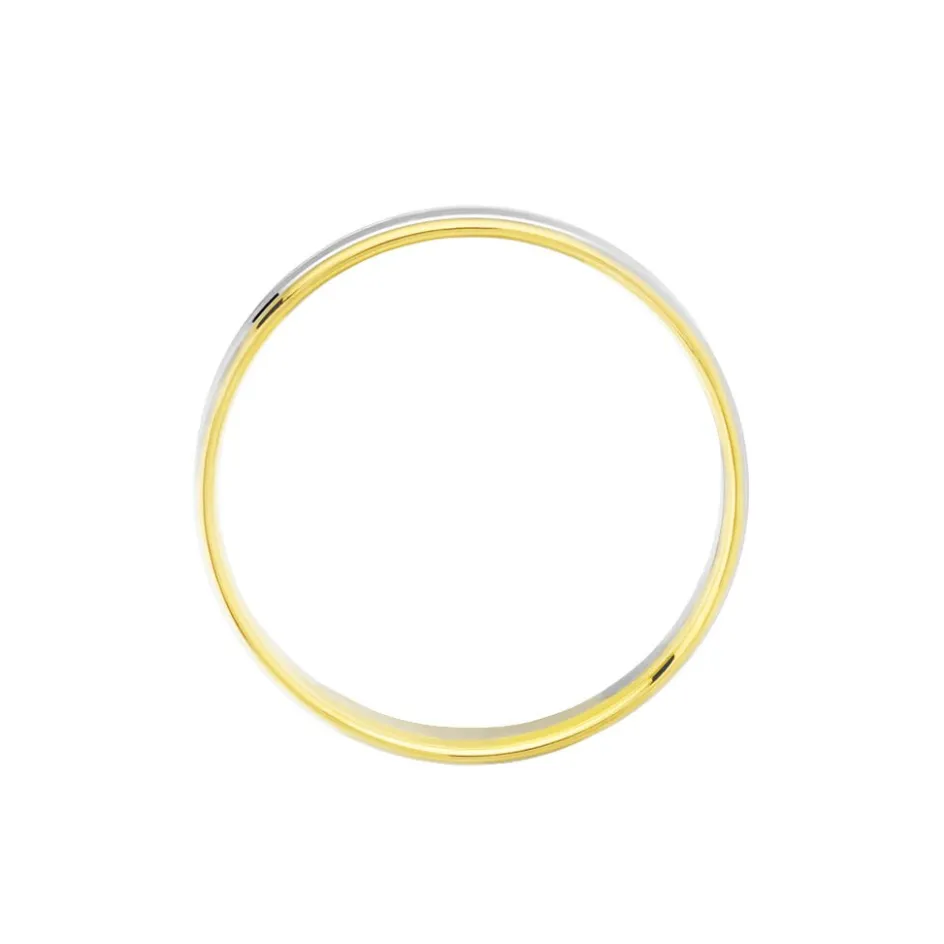 Histoire d'Or Alliance Juditha Ruban Plat Or Bicolore* Bijoux Personnalisés|Bagues