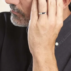 Histoire d'Or Alliance Julie Ruban Classique Or Blanc* Bijoux Personnalisés|Bagues