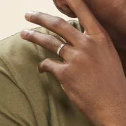 Histoire d'Or Alliance Julie Ruban Classique Or Blanc* Bijoux Personnalisés|Bagues