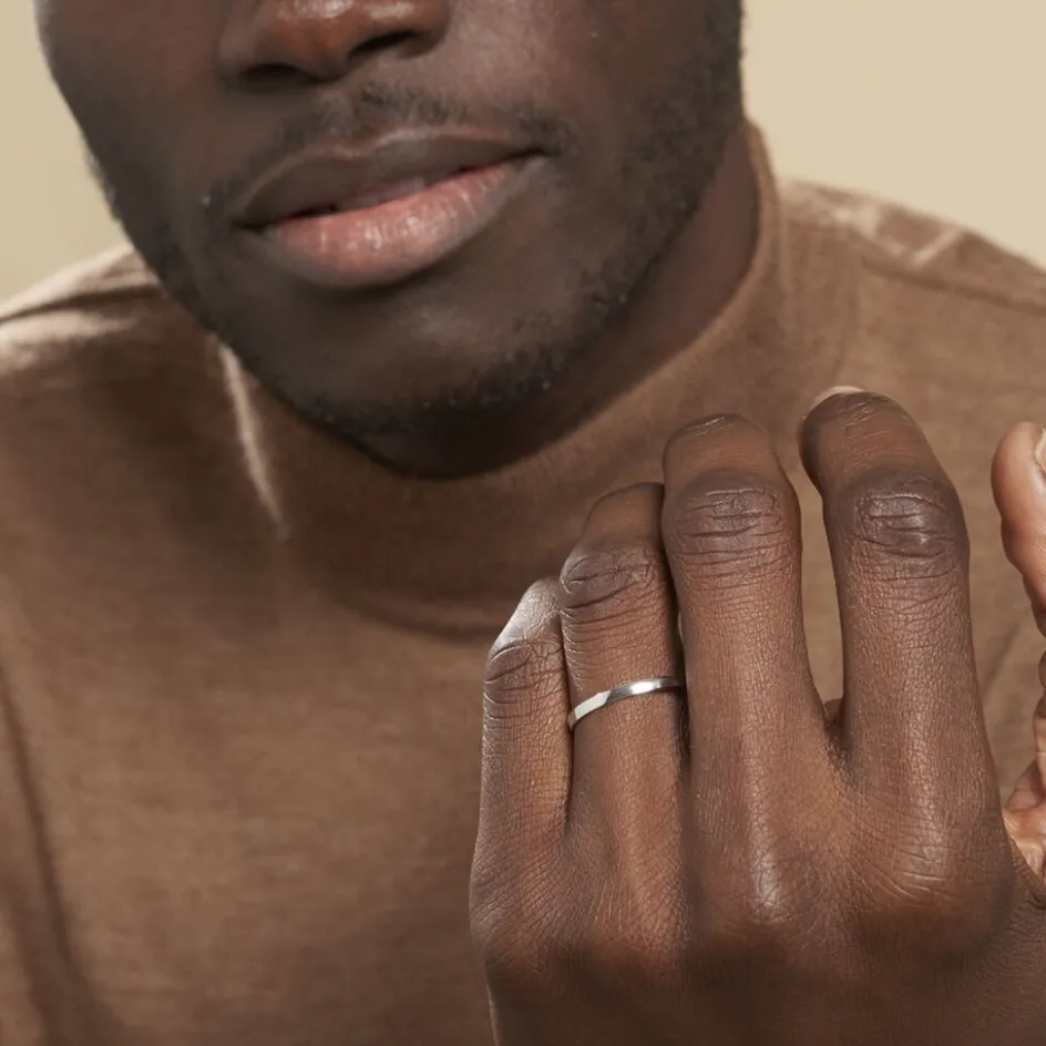 Histoire d'Or Alliance Julie Ruban Classique Or Blanc* Bijoux Personnalisés|Bagues