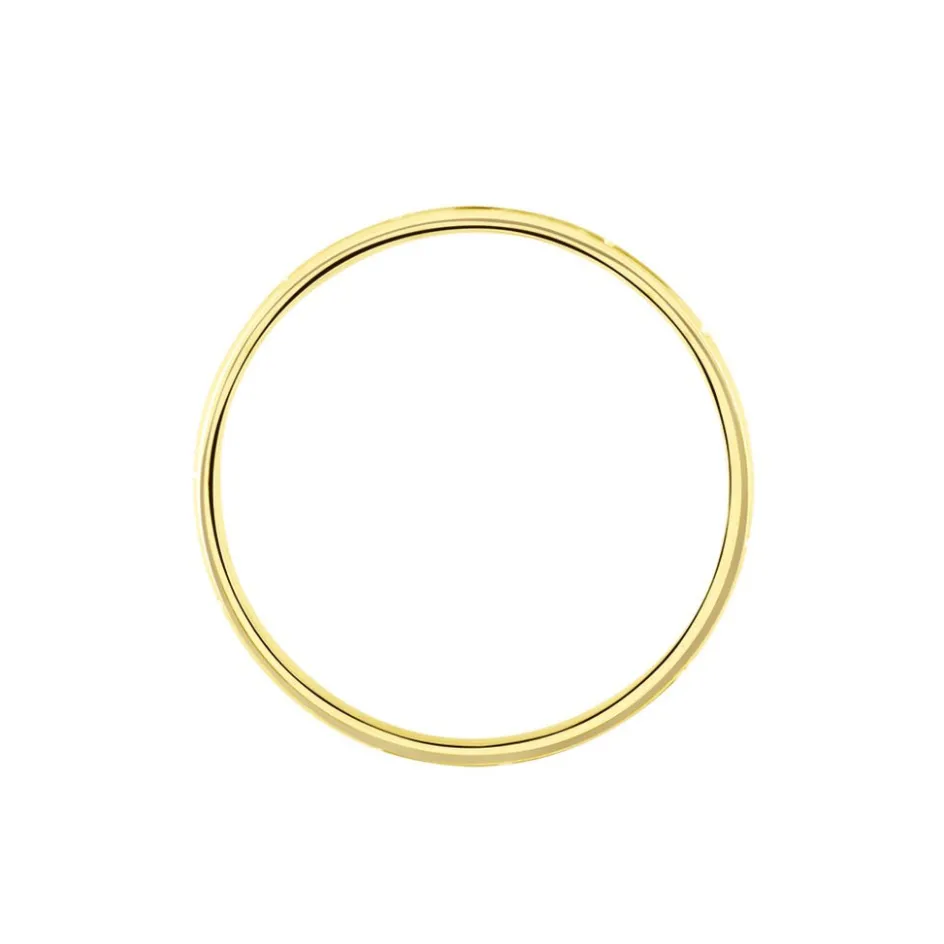 Histoire d'Or Alliance Laurette Ruban Plat Or Jaune* Bijoux Personnalisés|Bagues