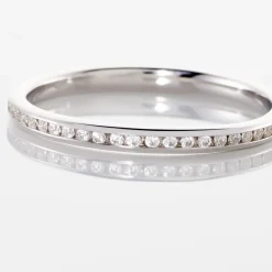 Outlet Histoire d'Or Alliance Laurie Tour Complet Or Blanc Diamant