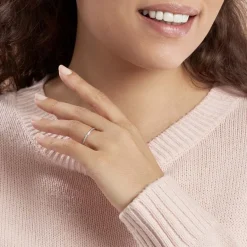 Outlet Histoire d'Or Alliance Laurie Tour Complet Or Blanc Diamant