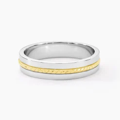 Histoire d'Or Alliance Leandro Ruban Argent Bicolore* Bagues|Bagues Sans Pierre