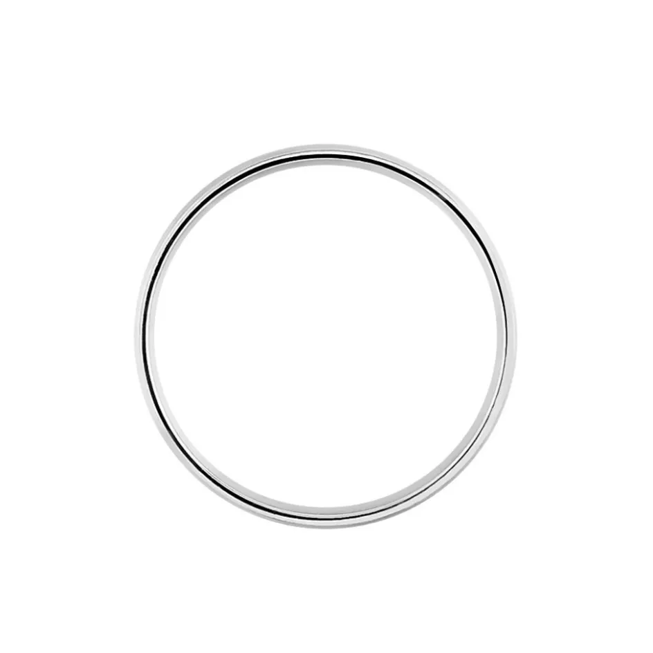 Histoire d'Or Alliance Liseret Central Ruban Plat Palladium Blanc* Bijoux Personnalisés|Bagues