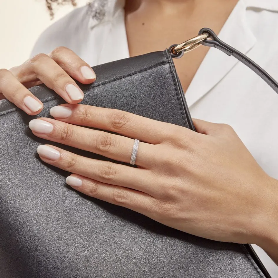 Histoire d'Or Alliance Lison Or Blanc Oxyde De Zirconium* Bagues|Bagues Avec Pierre