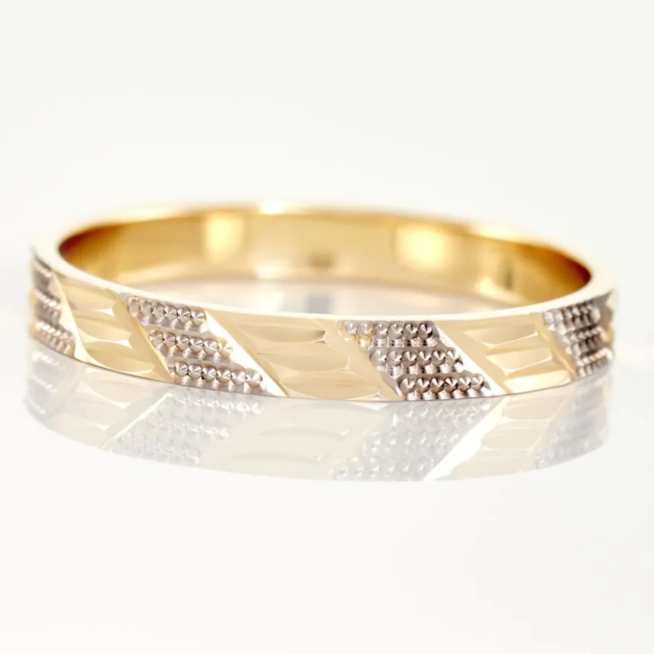 Histoire d'Or Alliance Manig Ruban Plat Or Bicolore* Bijoux Personnalisés|Bagues