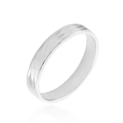 Best Histoire d'Or Alliance Marcello Ruban Plat Or Blanc