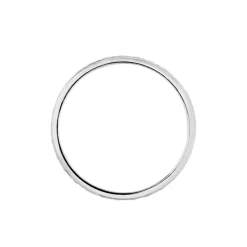 Histoire d'Or Alliance Marine Ruban Plat Or Blanc