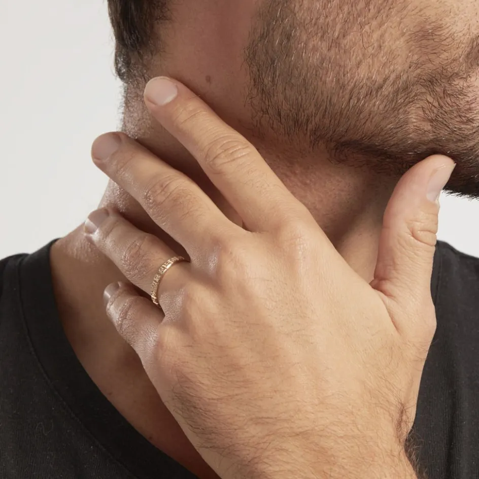 Best Histoire d'Or Alliance Marya Carree Diamantee Ruban Plat or jaune