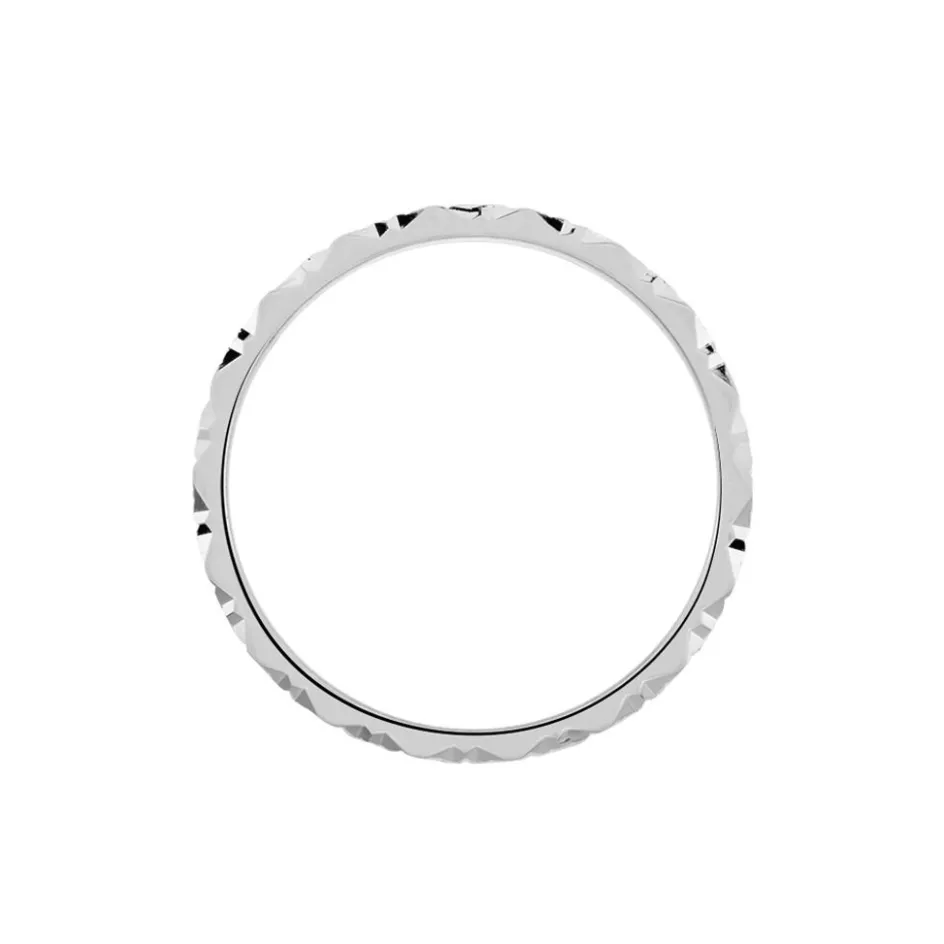 Histoire d'Or Alliance Marziale Ruban Plat Or Blanc* Bijoux Personnalisés|Bagues