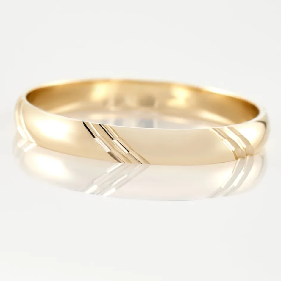 Histoire d'Or Alliance Massina Demi Jonc Classique Or Jaune* Bijoux Personnalisés|Bagues