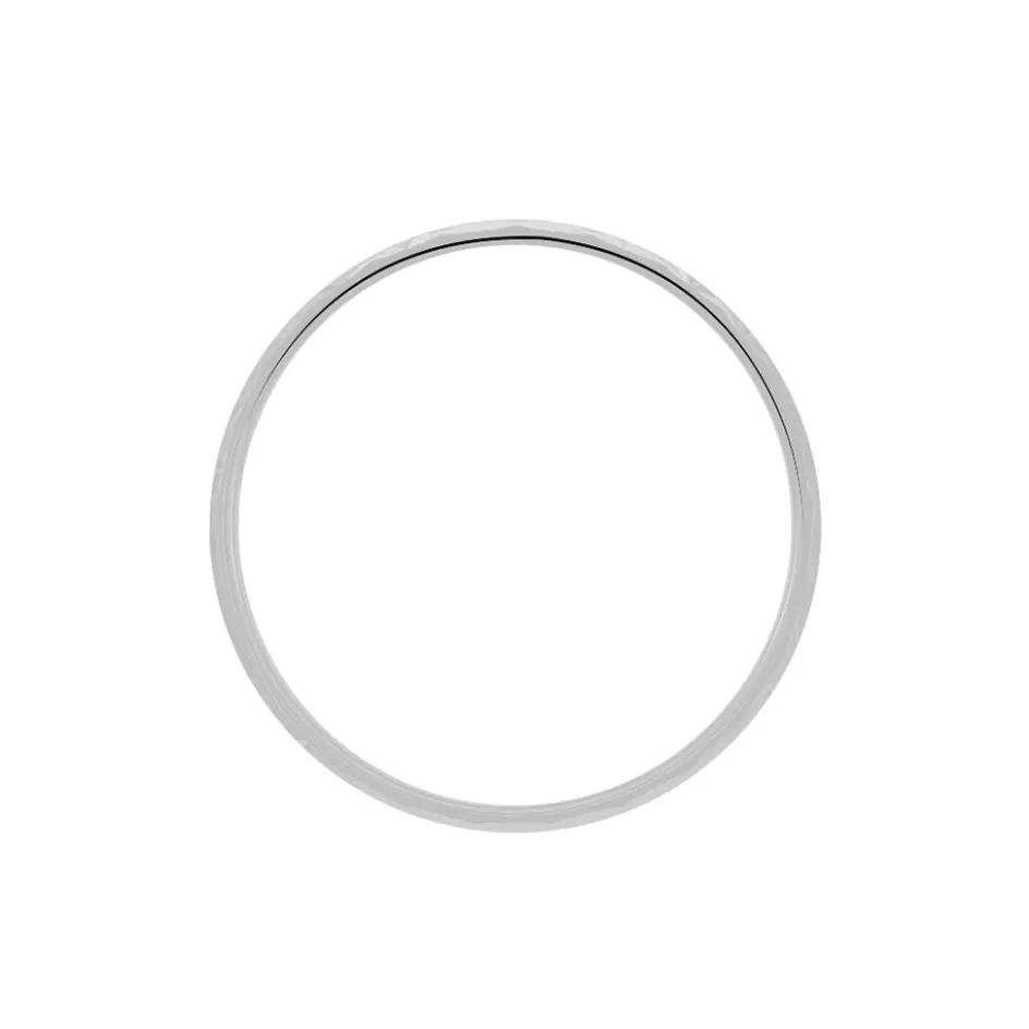 Discount Histoire d'Or Alliance Maturina Demi Jonc Classique Or Blanc