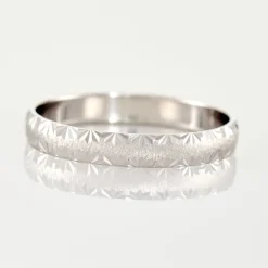 Discount Histoire d'Or Alliance Maturina Demi Jonc Classique Or Blanc