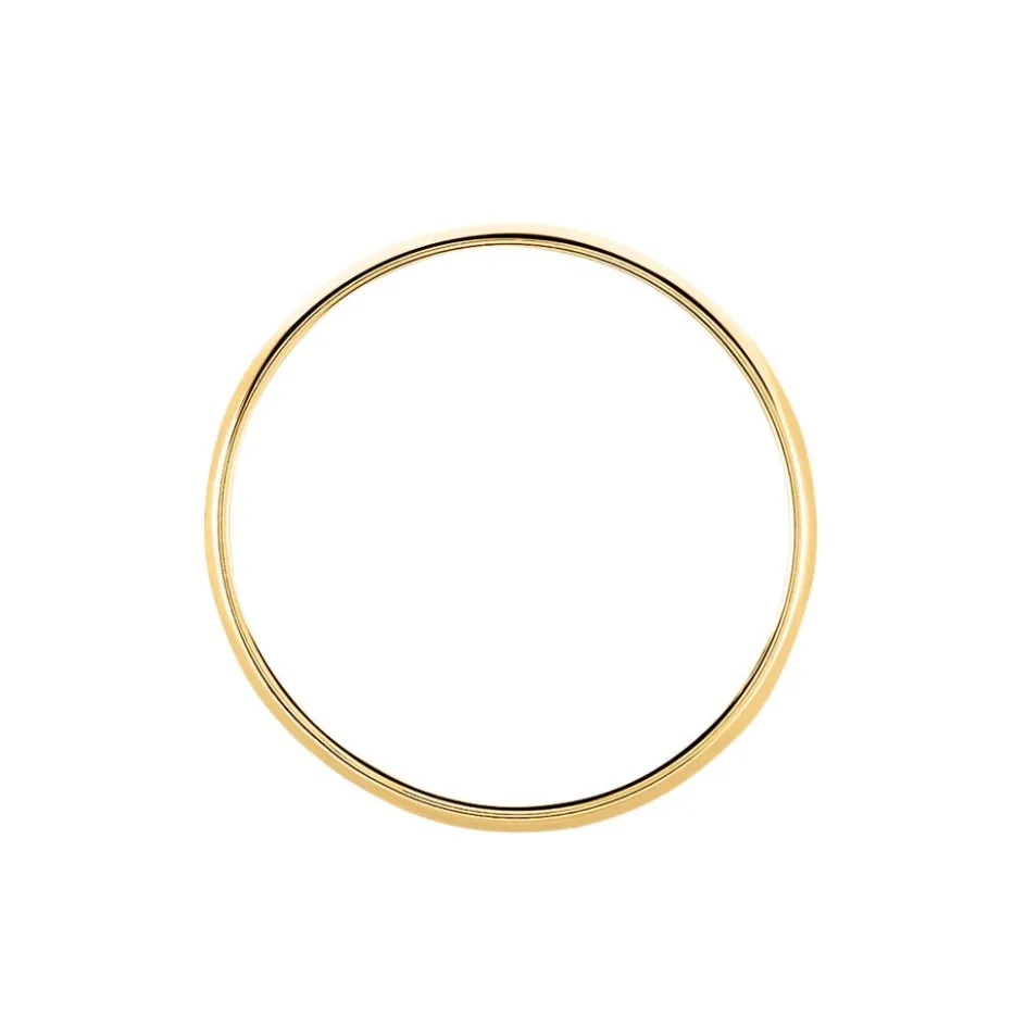 Clearance Histoire d'Or Alliance Meredithe Demi Jonc Classique Or Jaune