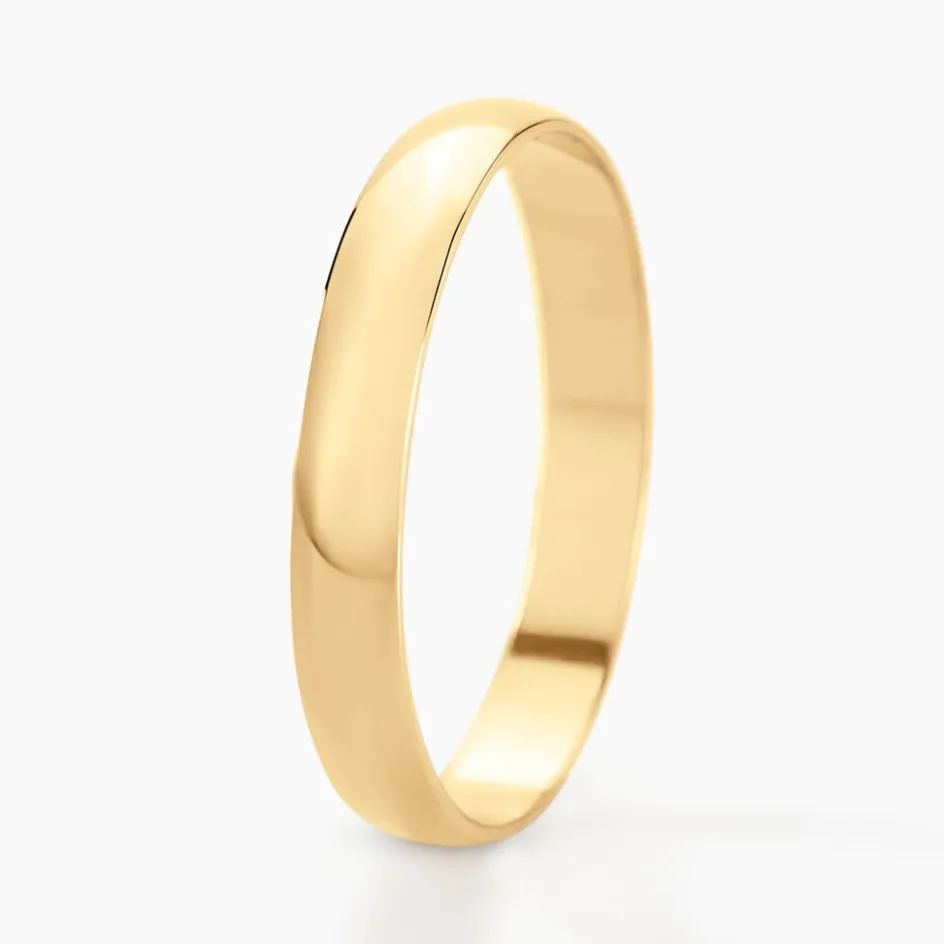 Histoire d'Or Alliance Meredithe Demi Jonc Classique Or Jaune* Bijoux Personnalisés|Bagues