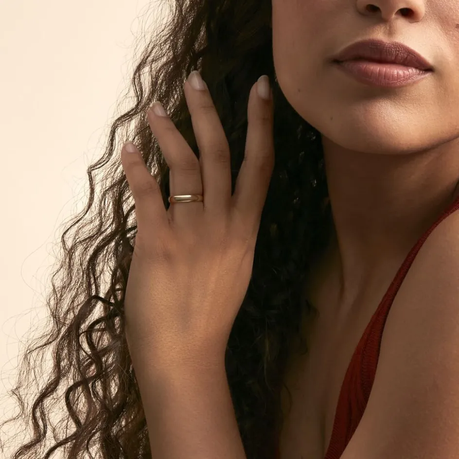 Histoire d'Or Alliance Meredithe Demi Jonc Classique Or Jaune* Bijoux Personnalisés|Bagues