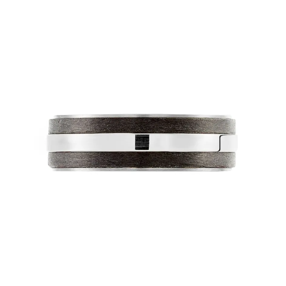 Discount Histoire d'Or Alliance Nathaell Ruban Plat Palladium Blanc