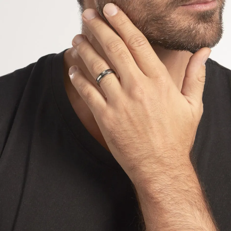 Discount Histoire d'Or Alliance Nathaell Ruban Plat Palladium Blanc