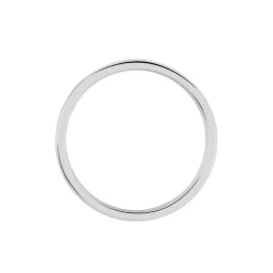 Histoire d'Or Alliance Nelcie Ruban Plat Argent Blanc* Bijoux Personnalisés|Bagues