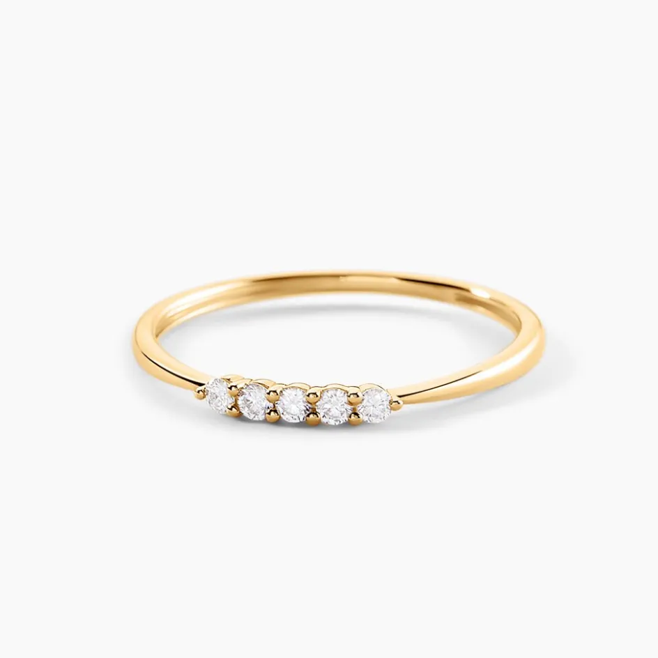 Discount Histoire d'Or Alliance Octavian Or Jaune Diamant Synthétique