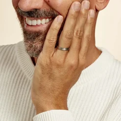 Best Histoire d'Or Alliance Padarge Ruban Plat Palladium Blanc