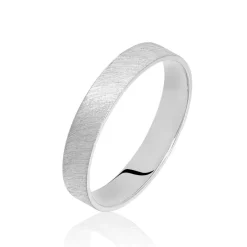 Best Histoire d'Or Alliance Palla Givree Ruban Plat Palladium Blanc