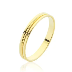 Histoire d'Or Alliance Perlee Ruban Plat* Bijoux Personnalisés|Bagues