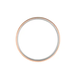 Clearance Histoire d'Or Alliance Rehanne Ruban Plat Or Bicolore