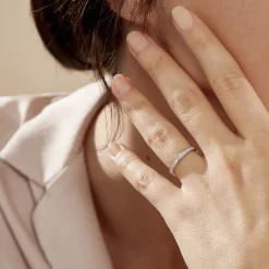 Discount Histoire d'Or Alliance Rhea or blanc diamant