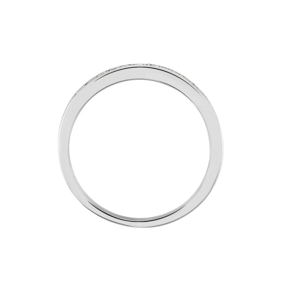 Histoire d'Or Alliance Rhea or blanc diamant