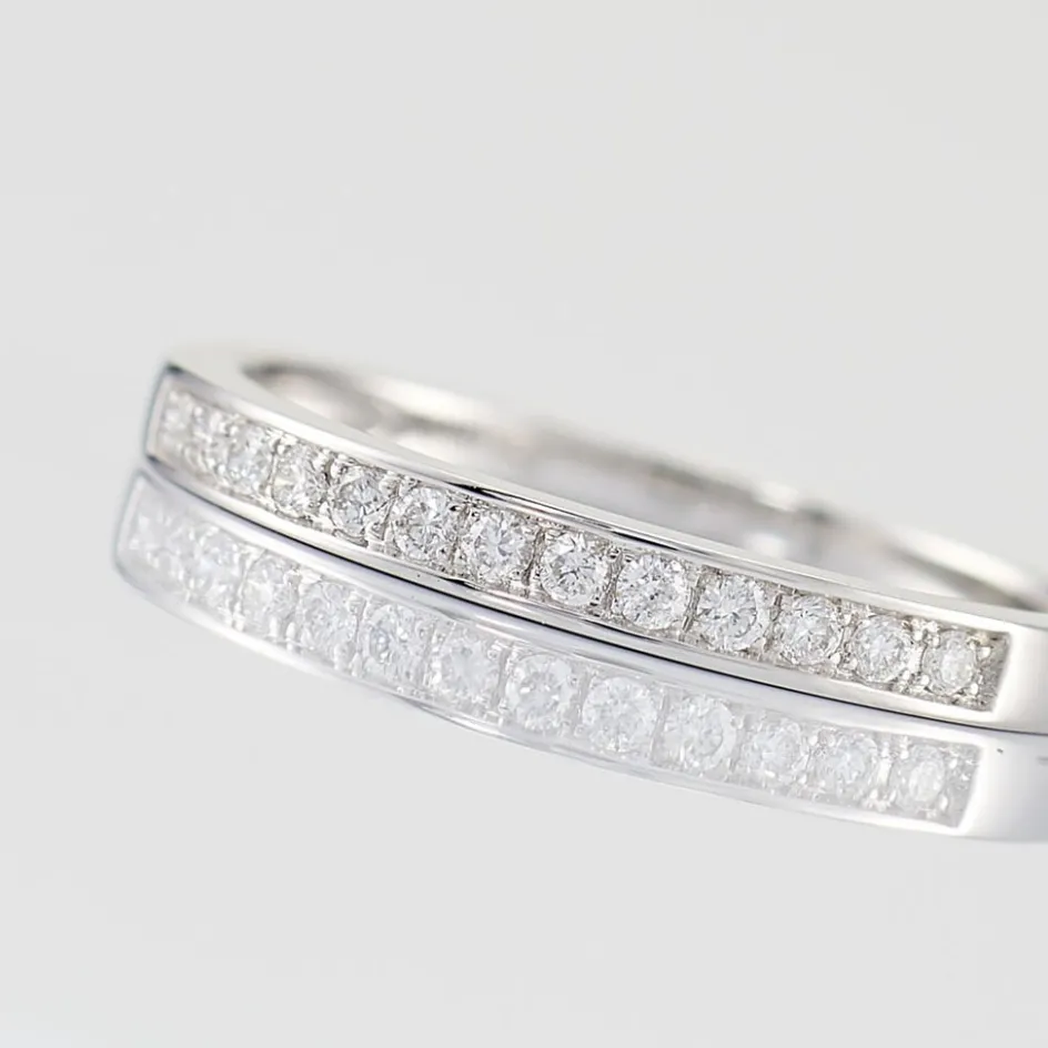 Histoire d'Or Alliance Rhea or blanc diamant