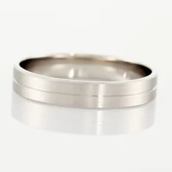 Histoire d'Or Alliance Roberto Ruban Plat Palladium Blanc* Bijoux Personnalisés|Bagues