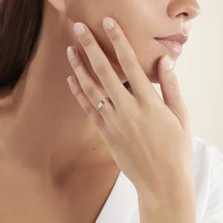 Discount Histoire d'Or Alliance Romaine Demi Jonc Classique Or Bicolore