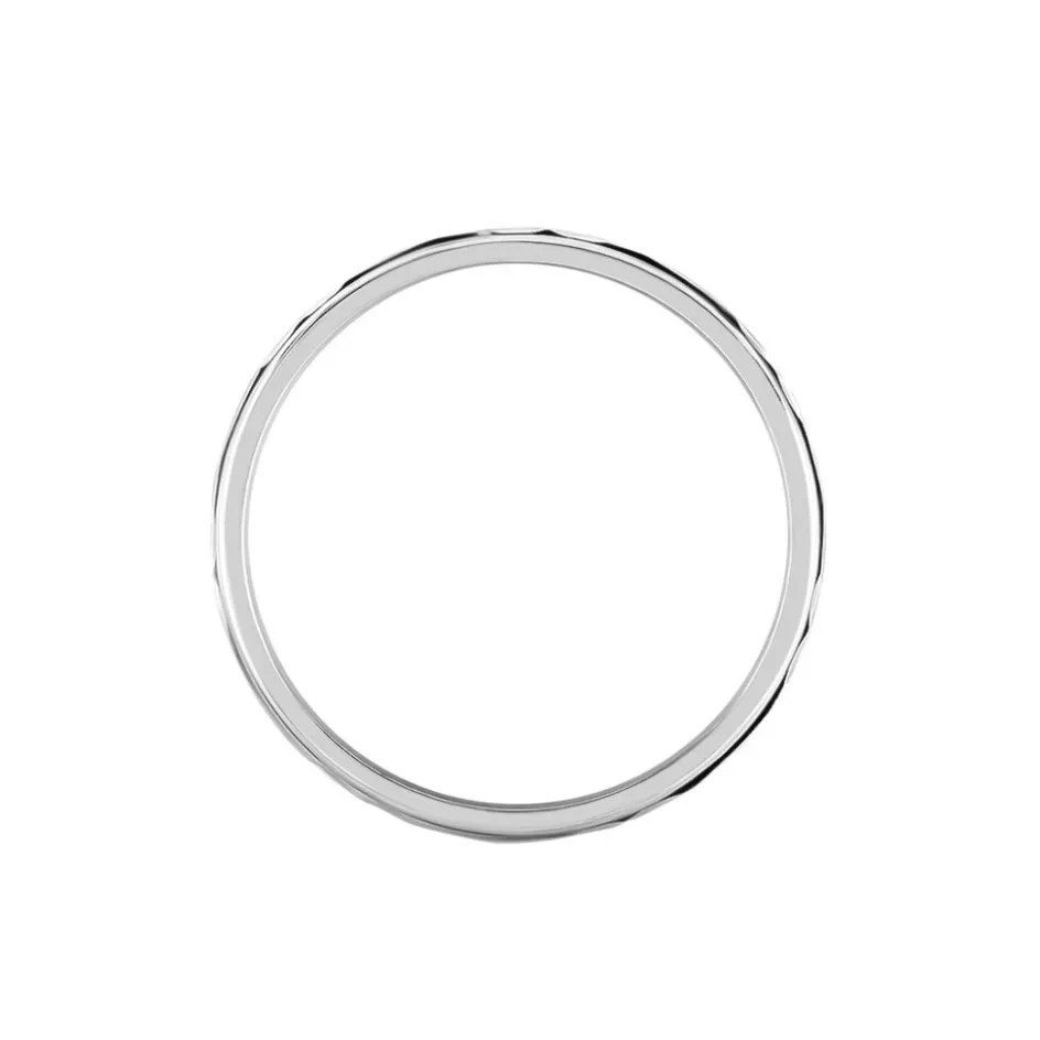 Histoire d'Or Alliance Samiha Ruban Plat Or Blanc* Bijoux Personnalisés|Bagues