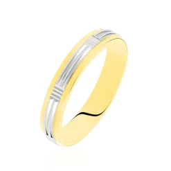 Outlet Histoire d'Or Alliance Sequana Ruban Plat Or Bicolore