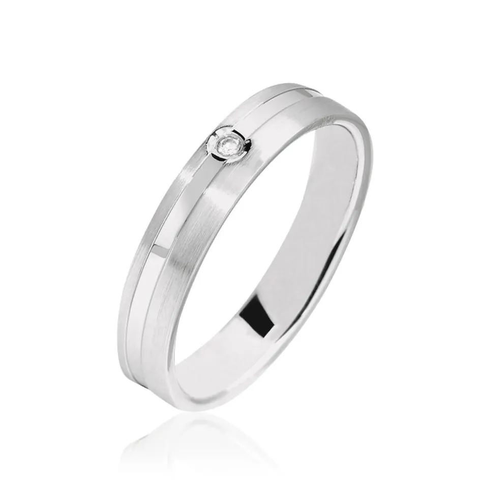 Histoire d'Or Alliance Shehrazade Or Blanc Diamant