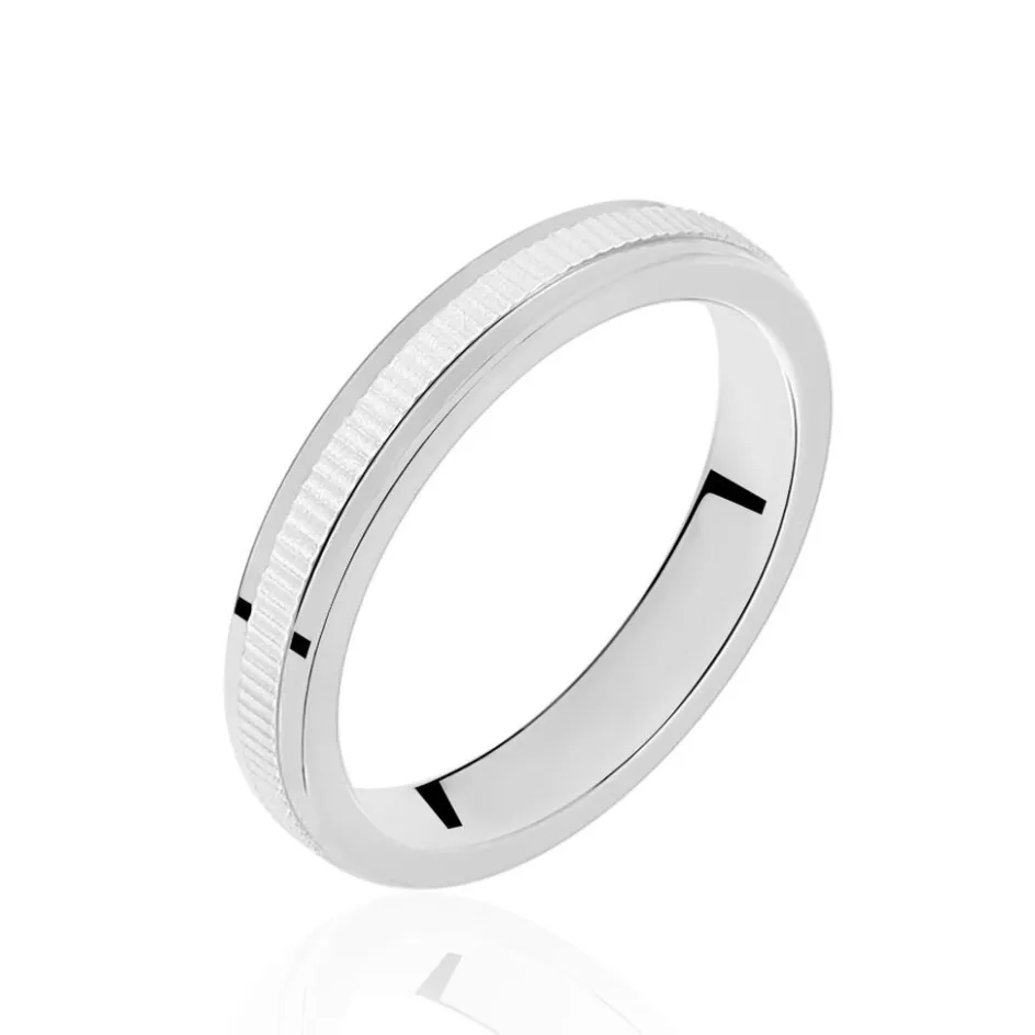 Histoire d'Or Alliance Sibylla Ruban Plat Or Bicolore* Bijoux Personnalisés|Bagues