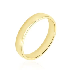 Histoire d'Or Alliance Sirona Demi Jonc Confort Or Jaune* Bijoux Personnalisés|Bagues