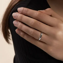 Histoire d'Or Alliance Sirona Demi Jonc* Bijoux Personnalisés|Bagues