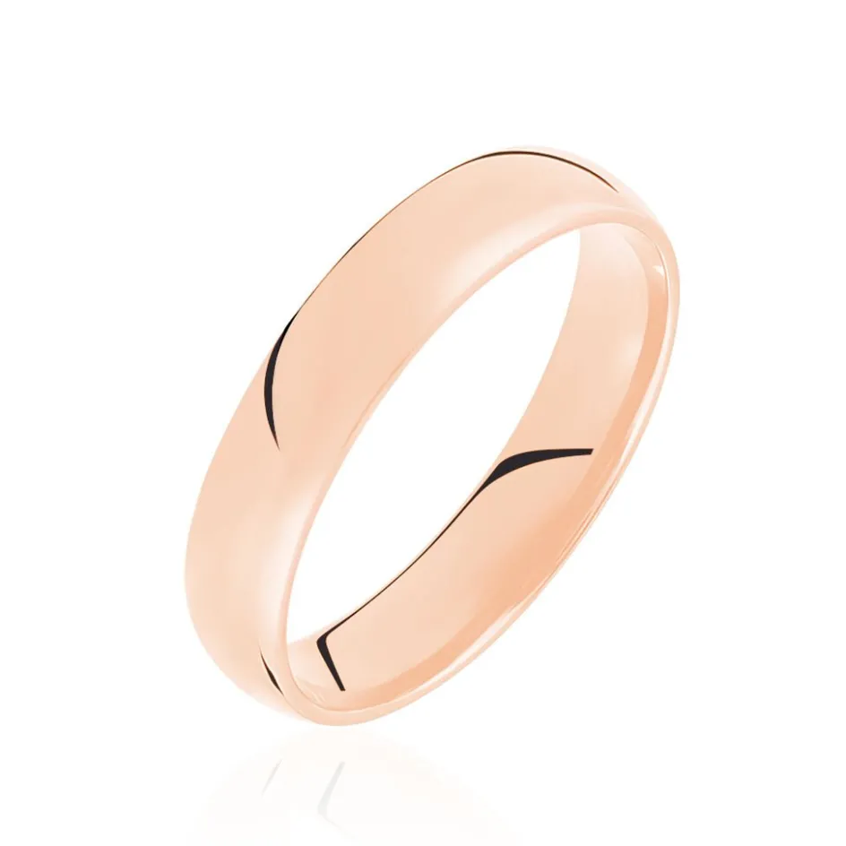 Hot Histoire d'Or Alliance Sonia Demi Jonc Confort or rose