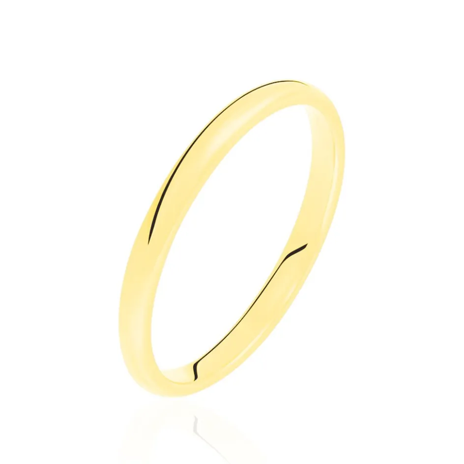 Discount Histoire d'Or Alliance Sonia Demi Jonc Confort or jaune