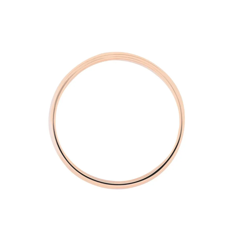 Clearance Histoire d'Or Alliance Vague Ruban Plat Or Bicolore