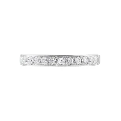 Outlet Histoire d'Or Alliance Valentine Or Blanc Diamant Synthetique