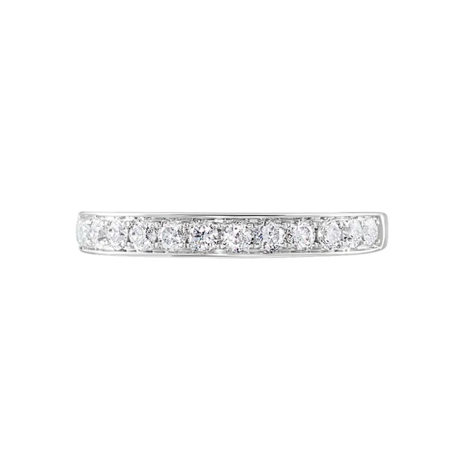 Outlet Histoire d'Or Alliance Valentine Or Blanc Diamant Synthetique