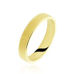 Histoire d'Or Alliance Zeus Ruban Plat Or Jaune* Bijoux Personnalisés|Bagues