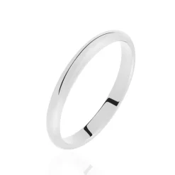 Histoire d'Or Aphroditia Demi Jonc Bombe Trouwring Wit Platina* Bijoux Personnalisés|Bagues